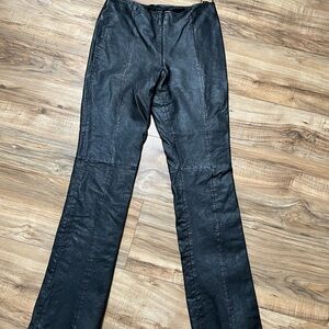 Caché super soft real leather pants, fully lined, black 6 (24”x30”) grunge look